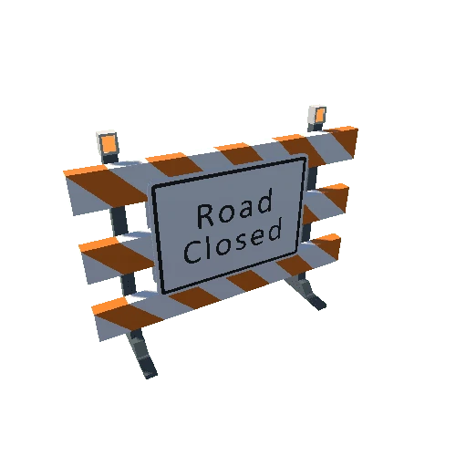 Road Closed Sign w_Lights